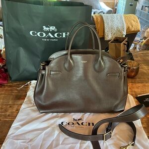 Coach brown leather purse